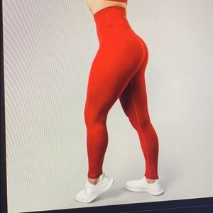 Red halo alphalete leggings